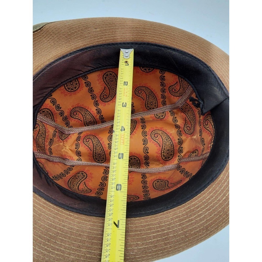 Vintage United Hatters Cap & Millinery Felt Fedora Feather Hat 7 1/12 - Picture 9 of 12